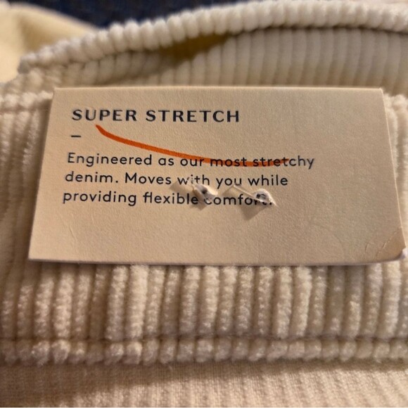 Universal Thread High-Rise Corduroy Cream  Wide Leg Ankle Super Stretch New 18 - Picture 15 of 16